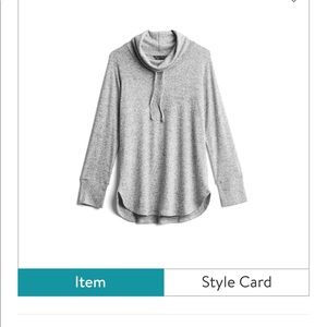 Tarlio Brushed Cowl Neck Knit Top